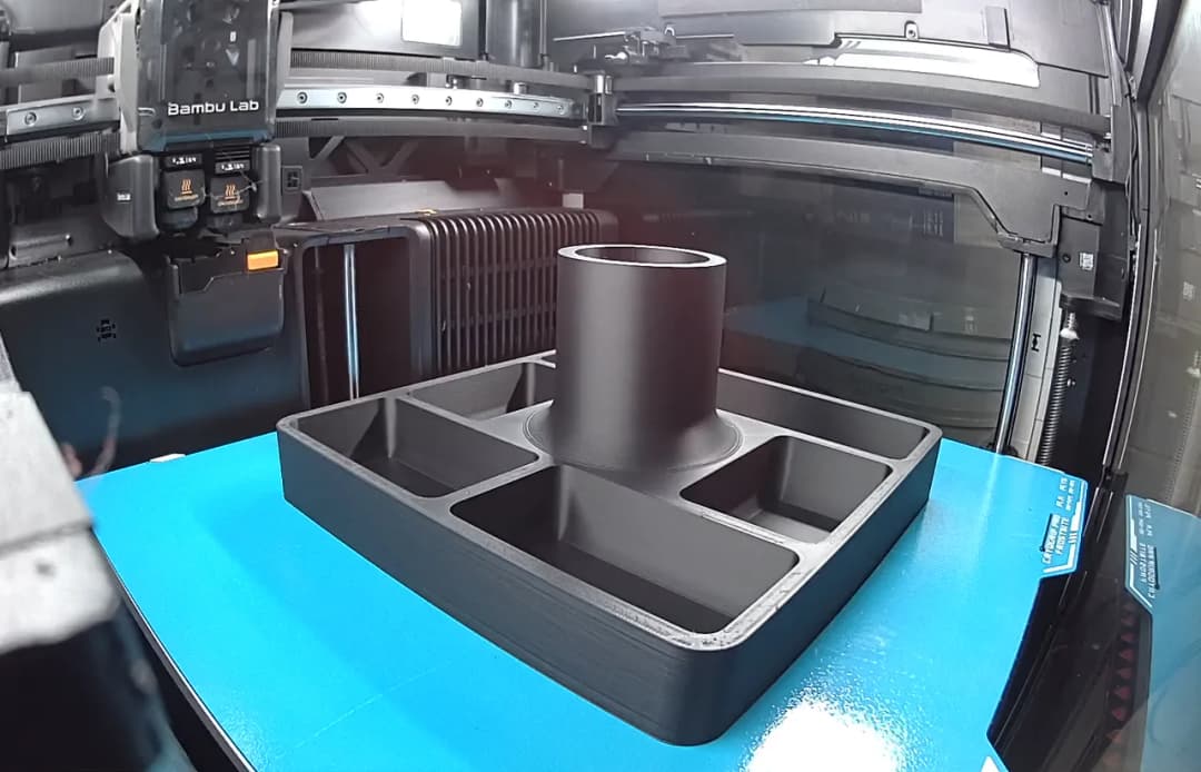 A part taking shape on the Genesis 22 Studio print fleet in Florida